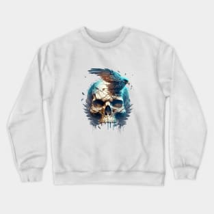 Skull Wild Life Painting Dark Character Spirit Crewneck Sweatshirt